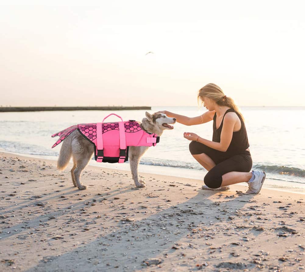 Mermaid Fashion Ripstop Pet Dog куткаруучу куртка (4)